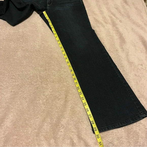 Democracy Dark Blue Flare Jeans 12 - Picture 6 of 7